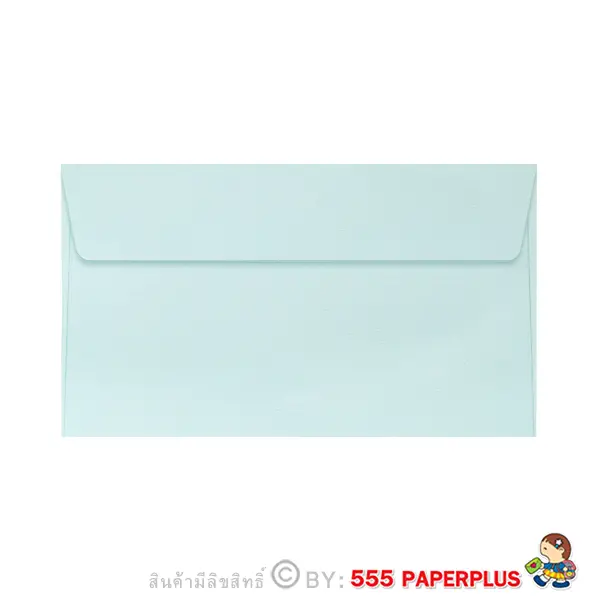 ซองใส่การ์ด No.4 1/2×7 3/4-แอลคิว สีฟ้า มีกลิ่นหอม (50 ซอง) Code 03116