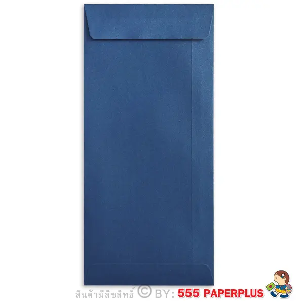 ซองใส่การ์ด No.4 1/4×9 1/4-เมทัลลิค สีน้ำเงิน (50 ซอง) Code 12410