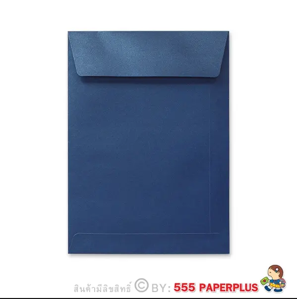 ซองใส่การ์ด No.5 1/4×7 1/4-เมทัลลิค สีน้ำเงิน (50 ซอง) Code 12427