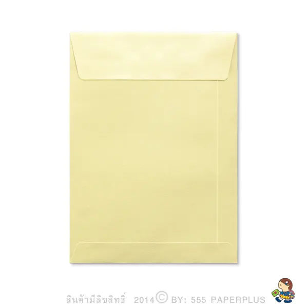ซองใส่การ์ด No.5 1/4×7 1/4-เมทัลลิค สีขาวทอง (50 ซอง) Code 47509