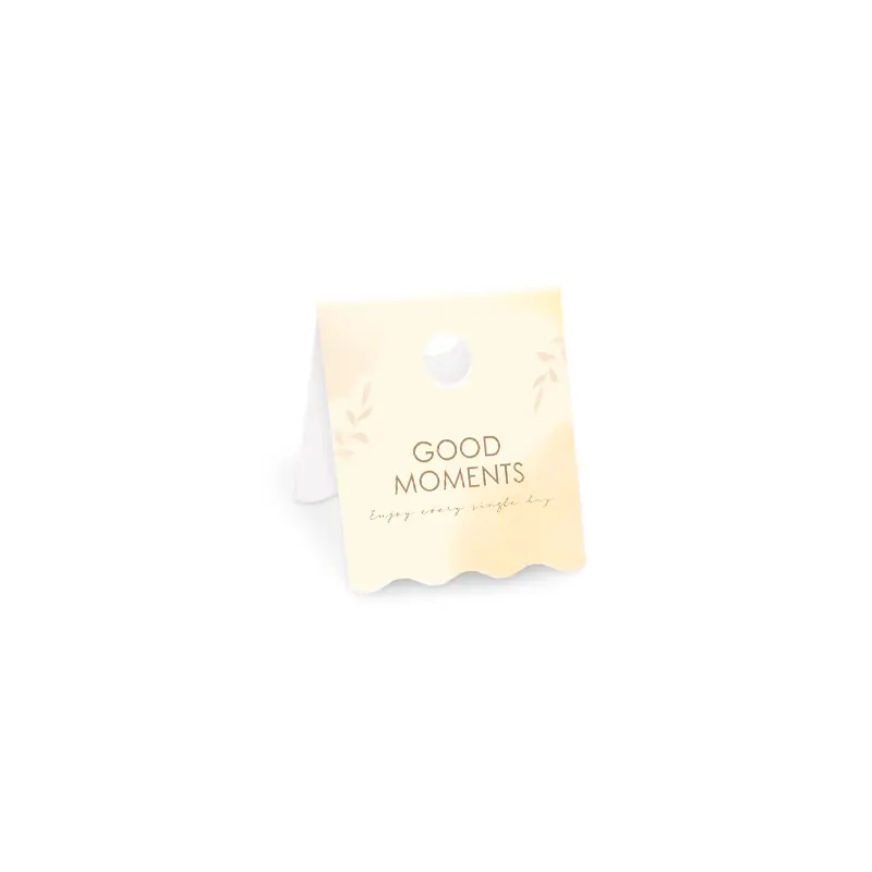 BK05-007 กระดาษปิดถุงขนม 1.5 นิ้ว ครีมคลาสสิค (50แผ่น)