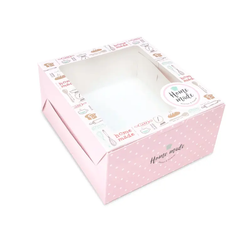 BK18W-011 กล่อง Snack  มีหน้าต่าง 12.7x14x6.3 ซม. (20กล่อง)