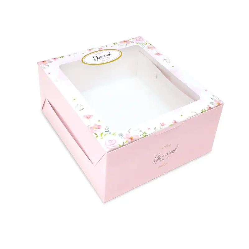 BK18W-013 กล่อง Snack  มีหน้าต่าง 12.7x14x6.3 ซม. (20กล่อง)
