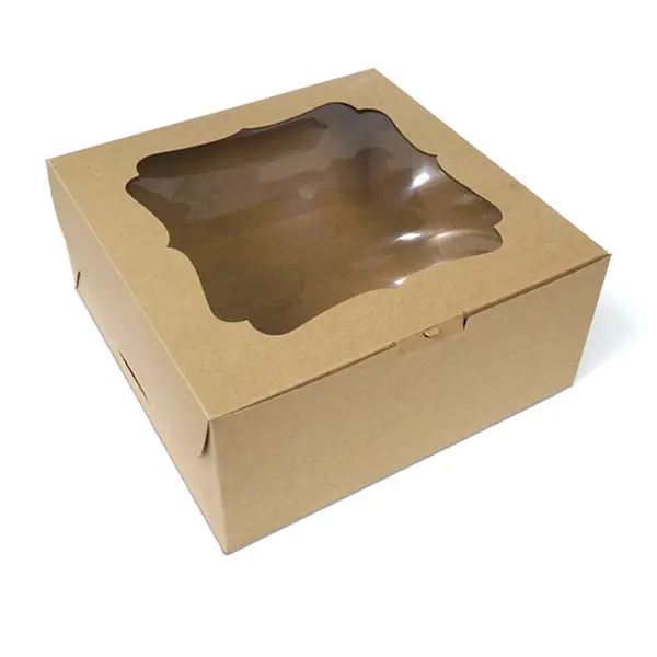 BK29W-K01 กล่องเค้ก 2 ปอนด์ 24.3x24.3x12.7 ซม. (10กล่อง)