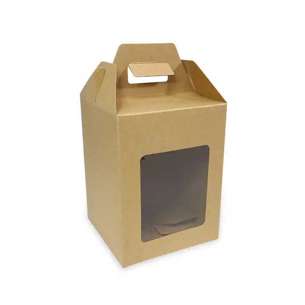 BK65W-K01 กล่องจัดGiftset 10.8×10.8×14.5 ซม. คราฟท์ (20กล่อง) ทรงเหลี่ยม