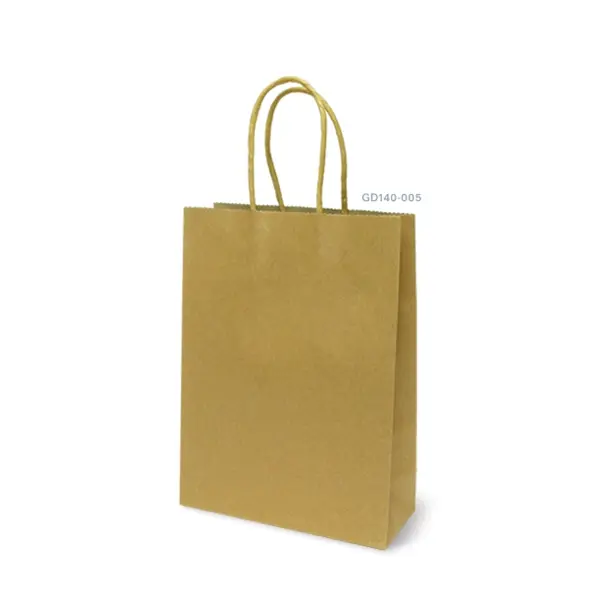 GD140-005 ถุงหิ้วคราฟท์-ถุงกระดาษ 18 × 24 × 8 ซม.