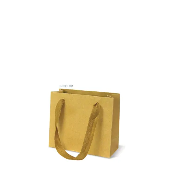 GD141-001 ถุงหิ้วคราฟท์-ถุงกระดาษ 15 × 13 × 6 ซม.