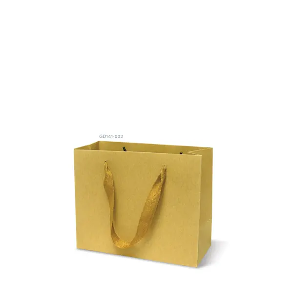 GD141-002 ถุงหิ้วคราฟท์-ถุงกระดาษ 21.5 × 17.5 × 10 ซม.