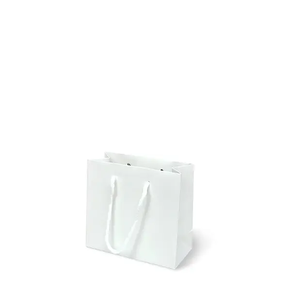 GD141-WH1 ถุงหิ้วขาว-ถุงกระดาษ 15×7×14 ซม.