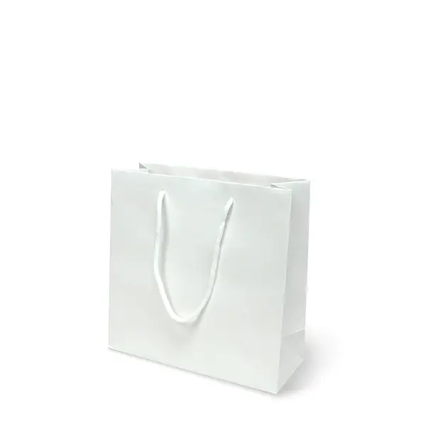 GD141-WH2 ถุงหิ้วขาว-ถุงกระดาษ 20×8×20 ซม.