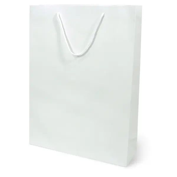 GD141-WH7 ถุงหิ้วขาว-ถุงกระดาษ 31×10×42 ซม.