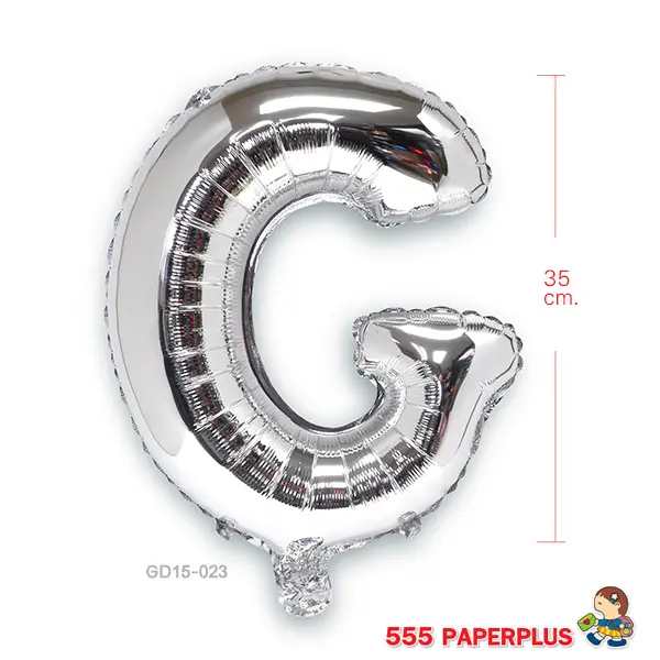 GD15-023 ลูกโป่งฟอยล์ ตัวอักษร G