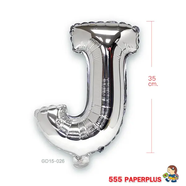GD15-026 ลูกโป่งฟอยล์ ตัวอักษร J