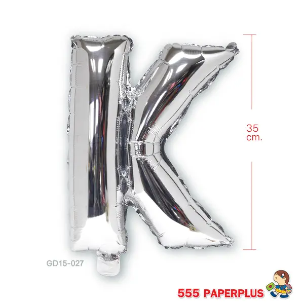 GD15-027 ลูกโป่งฟอยล์ ตัวอักษร K