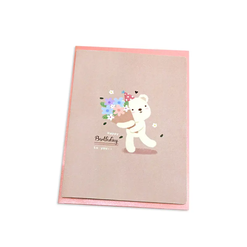 IB022-BD-0021 การ์ดวันเกิด 10.9×14.9 ซม. พร้อมซอง