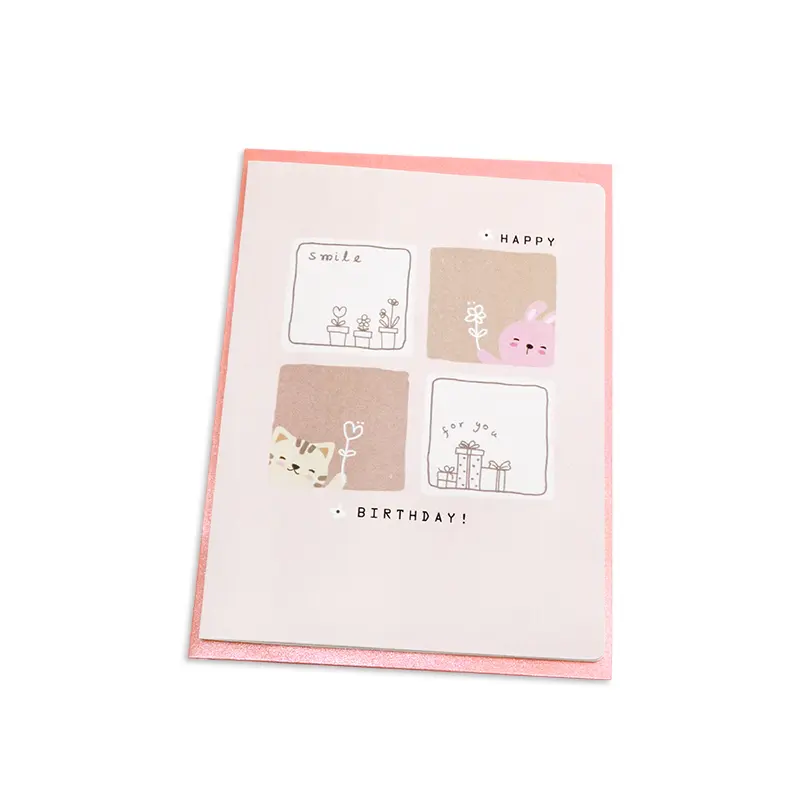 IB022-BD-0024 การ์ดวันเกิด 10.9×14.9 ซม. พร้อมซอง