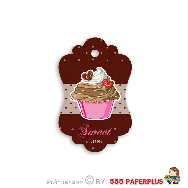 L-2440 ป้ายแขวนถุงขนม (50 แผ่น)