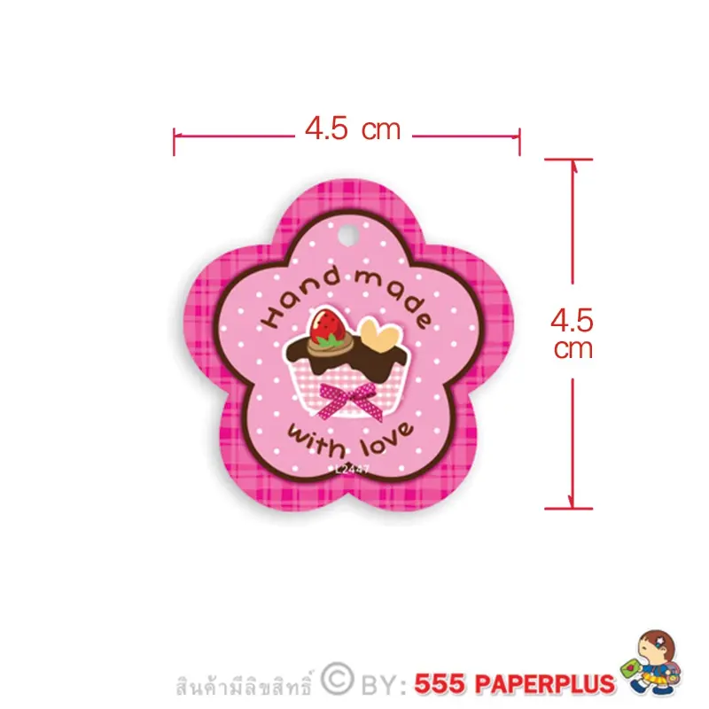 L-2447 ป้ายแขวนถุงขนม (50 แผ่น)
