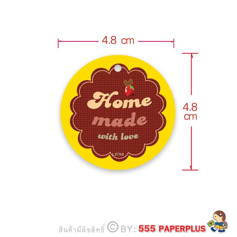 L-2750 ป้ายแขวนถุงขนม (50 แผ่น)