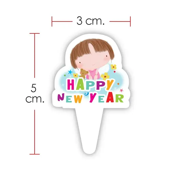 L-2830 ป้ายตกแต่งเค้ก ทรงการ์ตูน