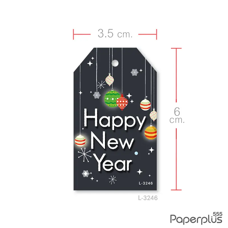 L-NY-3246 ป้ายแขวนถุงขนม HNY  (50 แผ่น)