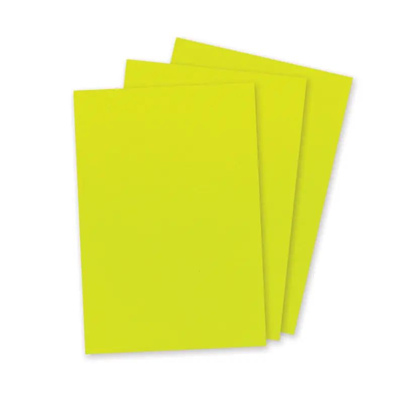 สติ๊กเกอร์ A4 - สติ๊กเกอร์สะท้อนแสง - สีเหลือง (50 แผ่น) Code 53159