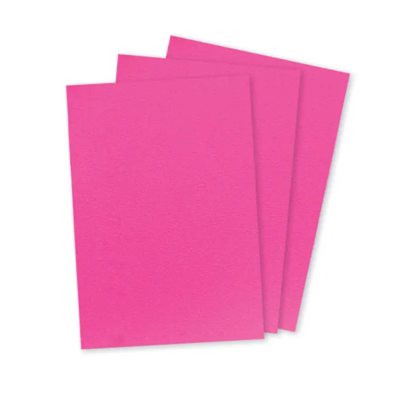 กระดาษ A4 - สะท้อนแสง - สีชมพูเข้ม - 80 แกรม (100 แผ่น) Code 92554