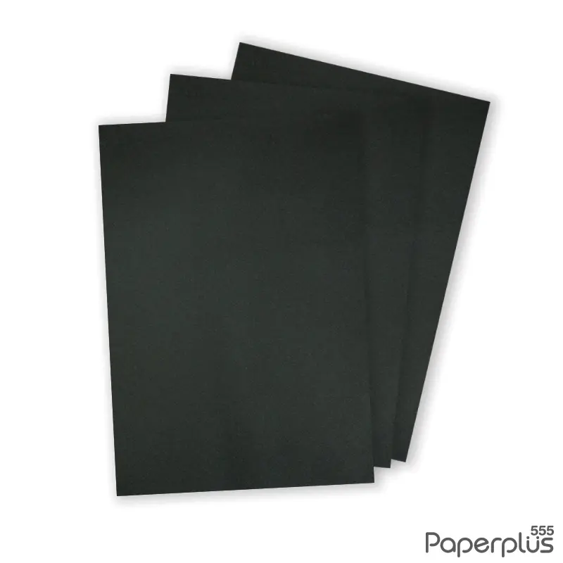 กระดาษปก A4 - การ์ดบอร์ด - สีดำ - 300  แกรม (50 แผ่น) Code 32050