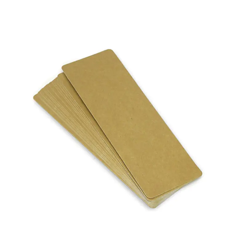 MP100-P10 กระดาษคราฟท์ รูปสี่เหลี่ยม 6.5 × 20 cm. (25 แผ่น)