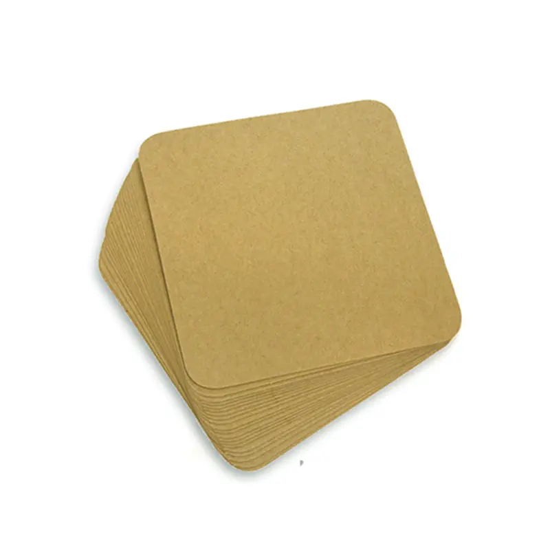 MP100-P19 กระดาษคราฟท์ รูปสี่เหลี่ยม 10 × 10 cm. (25 แผ่น)