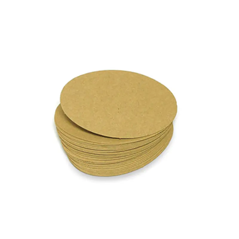 MP100-P25 กระดาษคราฟท์ รูปวงรี 5.5 × 7 cm. (40 แผ่น)