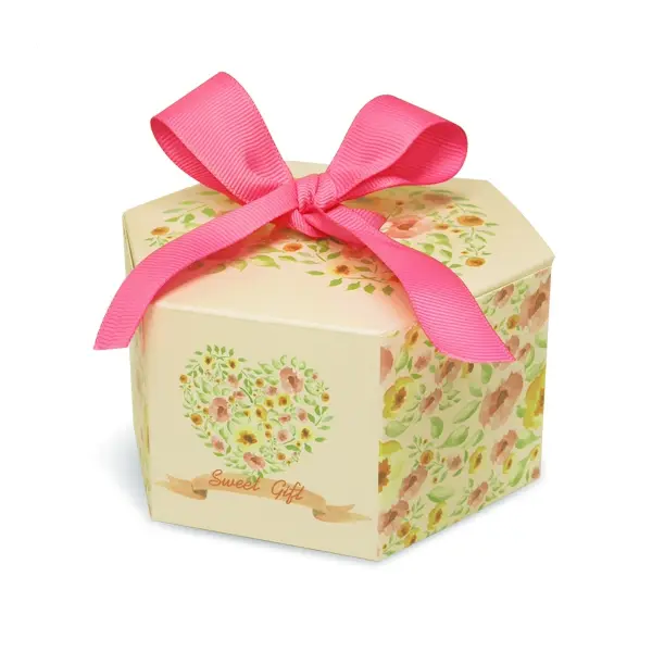 V019-001-L กล่อง 10×9×5.5ซม (20กล่อง) กล่องใส่ขนมขนาดเล็ก ของชำร่วย$