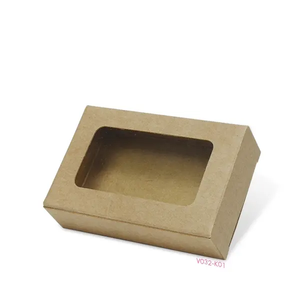 V032-K01 กล่องใส่สบู่ giftset 6×9×2.5 ซม. คราฟท์ หนา375แกรม(20กล่อง)