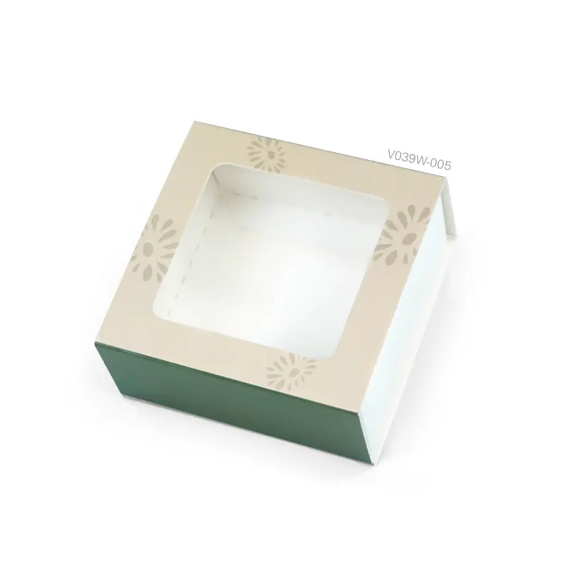 V039W-005 กล่องลิ้นชัก กล่องใส่สบู่ 7.5×7.5×3.5cm.(20กล่อง) กระดาษหนา300แกรม