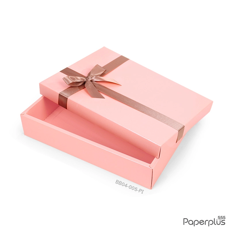 BB04-005-PI กล่องของขวัญเมทัลลิค สีชมพู 17.8 x 25.5 x 5 cm. (1ใบ)