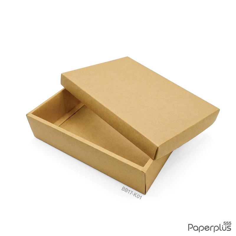 BB17-K01 กล่องฝาครอบ กล่องคราฟท์ 14.5x21.5x5ซม. (1ใบ)