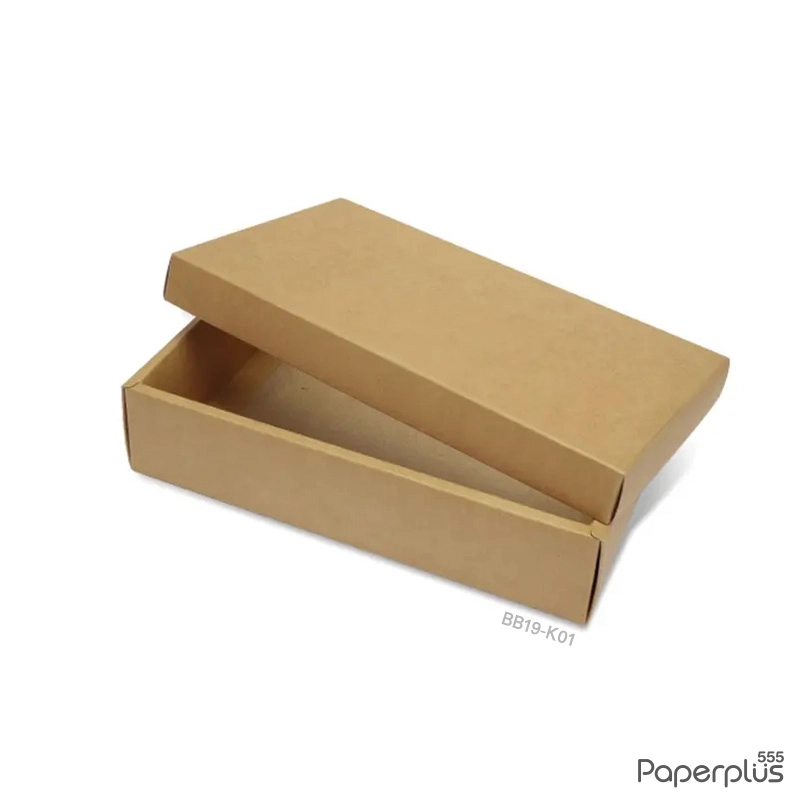 BB19-K01 กล่องฝาครอบ กล่องคราฟท์ 10 x 16.8 x 3.9 ซม. (1 ใบ)