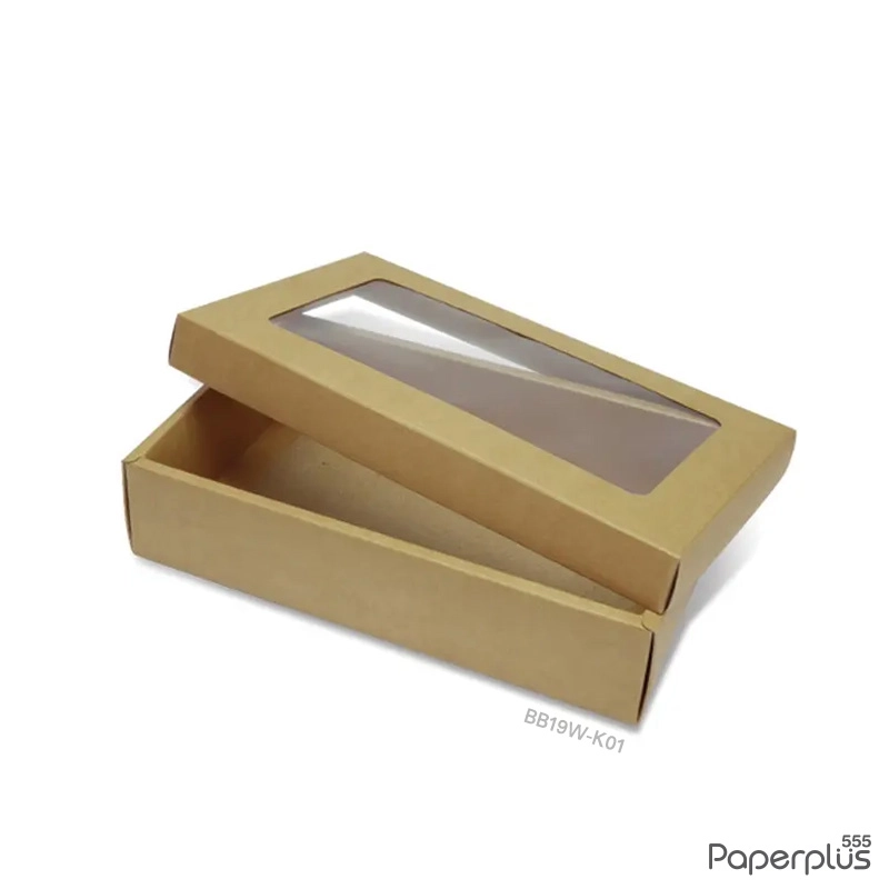 BB19W-K01 กล่องฝาครอบ กล่องคราฟท์ 10 x 16.8 x 3.9 ซม. (1 ใบ)