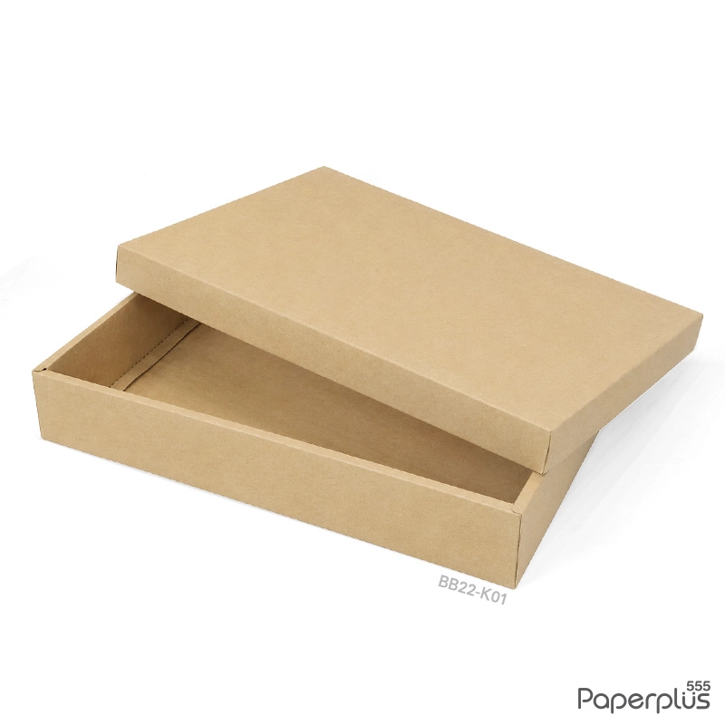 BB22-K01 กล่องฝาครอบ 27.8X39.5X6.5 ซม. คราฟท์ (1ใบ)