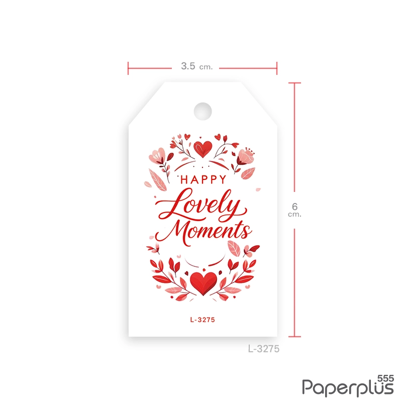 L-LV-3275 Lovely moments หัวใจดอกไม้แดง (50แผ่น)