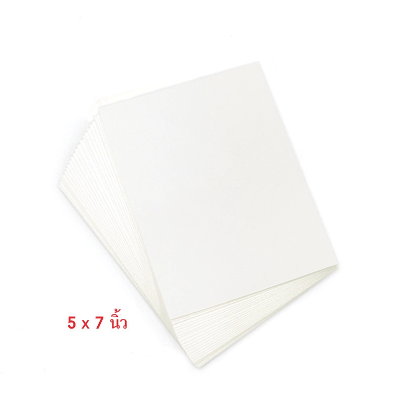 MP102-016 กระดาษวาดเขียน100ปอนด์ Cottage (หยาบ) สีขาว 200 แกรม ขนาด 5×7 นิ้ว(25 แผ่น)