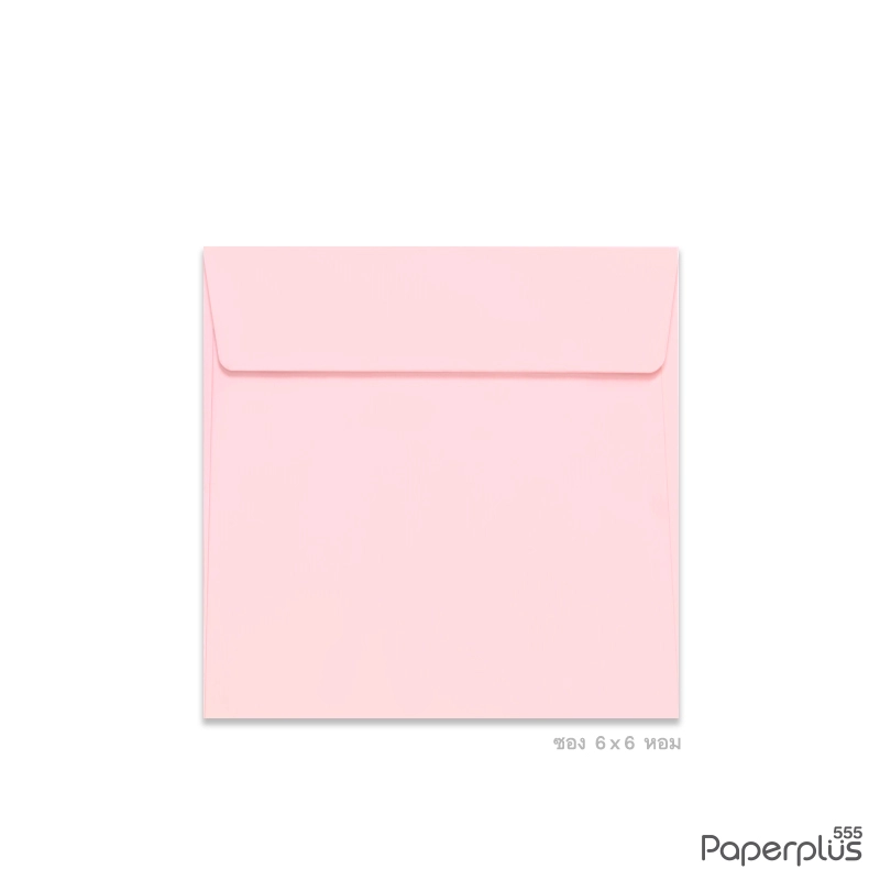 ซองใส่การ์ด No.6×6-หอม สีชมพู มีกลิ่นหอม (50 ซอง) Code 98808