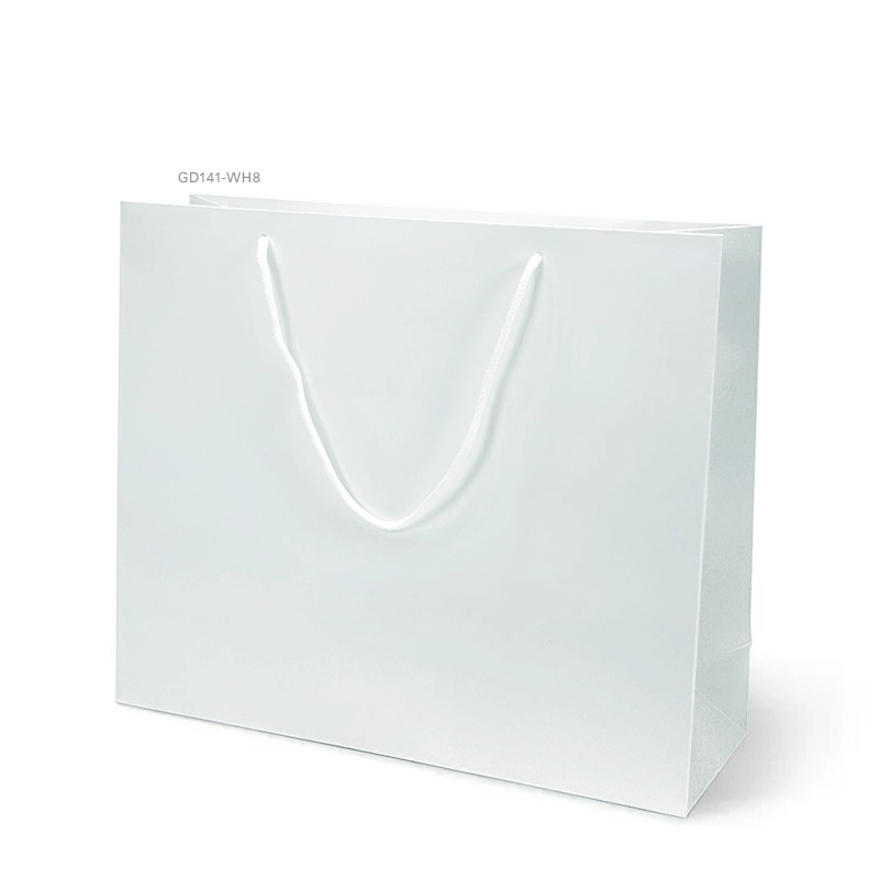 GD141-WH8 ถุงหิ้วขาว-ถุงกระดาษ 35×30×12 ซม.